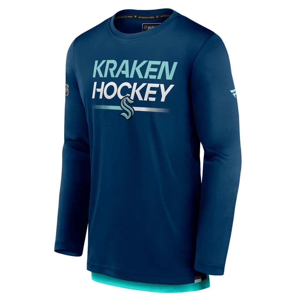 Seattle Kraken Adidas Sweater Crew - Ice Blue - Ice Blue / SM