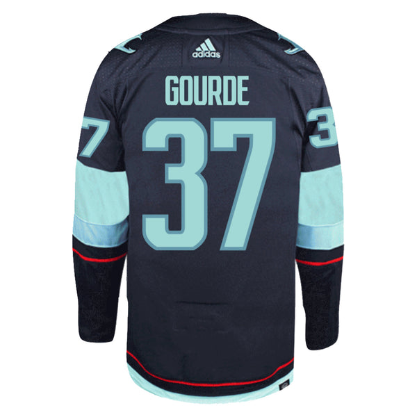 Mareo metal corazón perdido 37 GOURDE - Seattle Kraken Authentic Adidas Home Player Jersey – Seattle  Hockey Team Store
