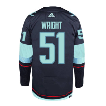Men's NHL Seattle Kraken Shane Wright Adidas Primegreen Home Navy -  Authentic Jersey with ON ICE Cresting - Sports Closet