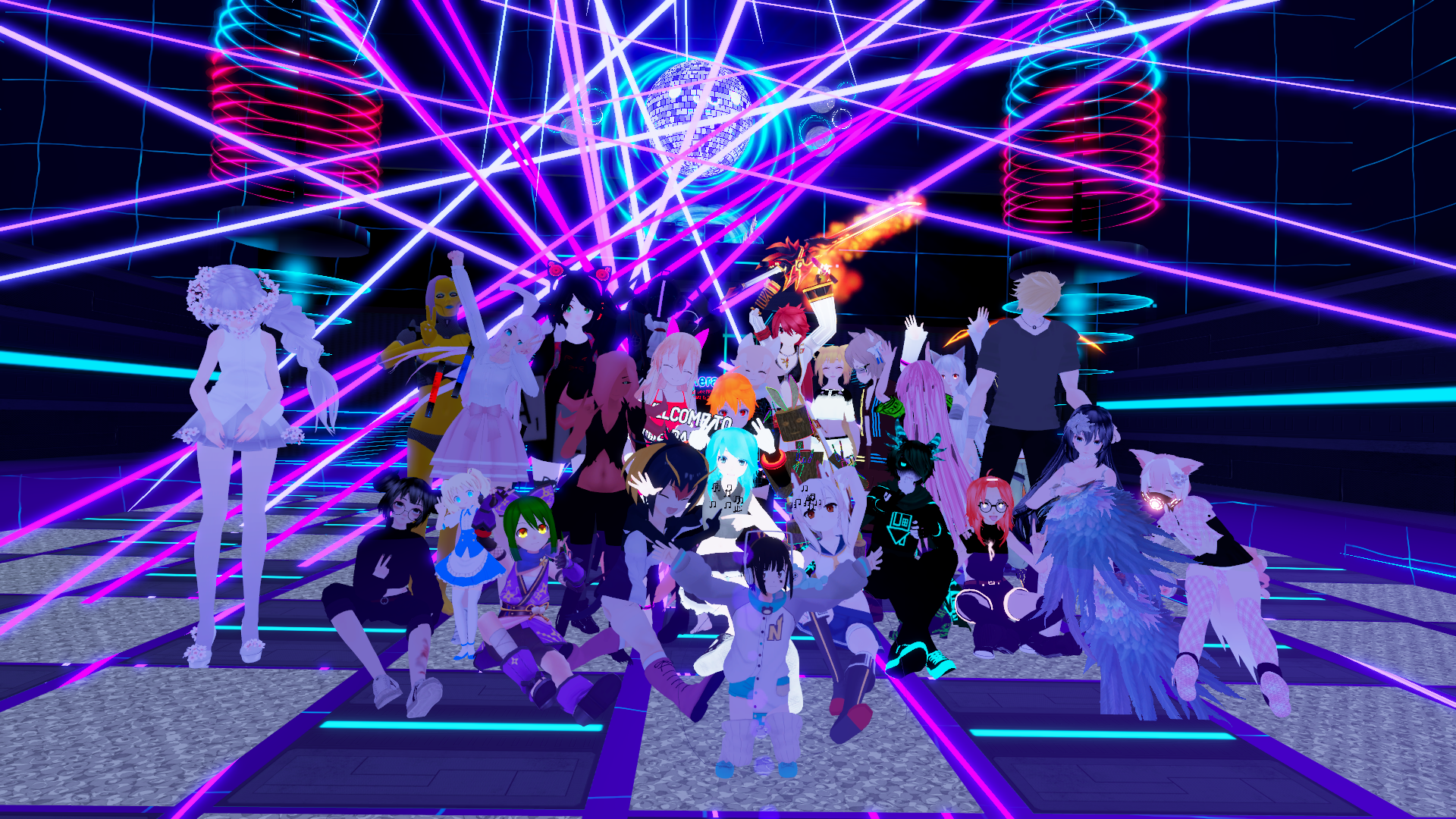VRChat disco dance party