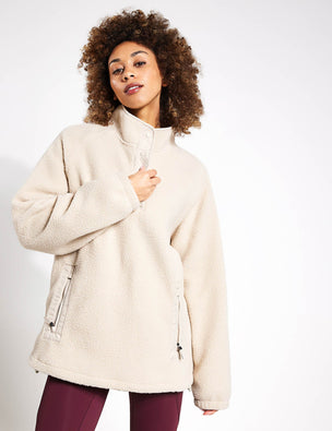 After Class Longline Sweatshirt - Light Grey Marl