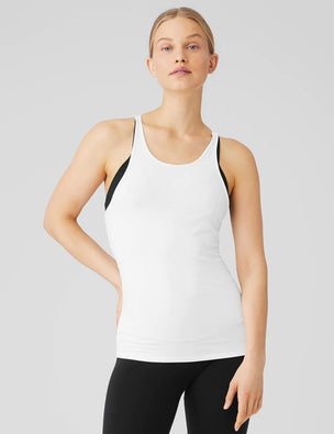 Alo Yoga Heat-Wave Tank White S