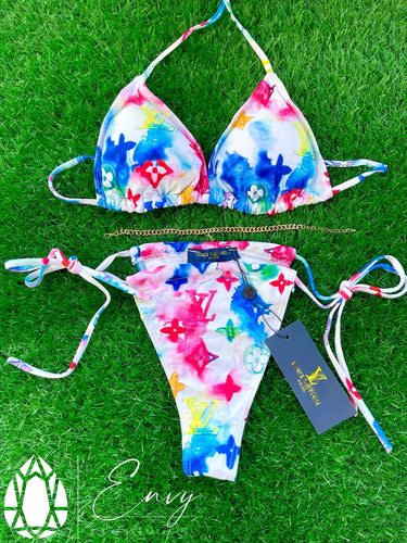 vuitton rainbow monogram bikini