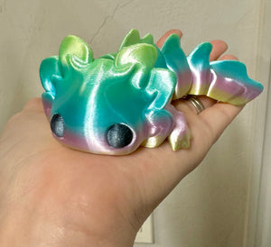 Pastel rainbow tadpole axolotl - M and M Crafts By Lisa