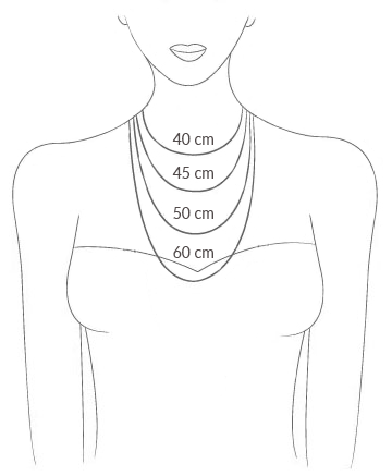 Necklace size chart