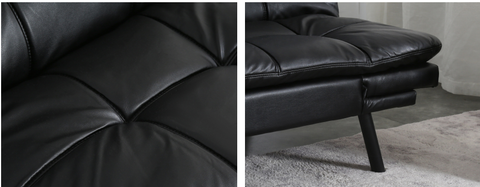 The material details of the sofa are shown