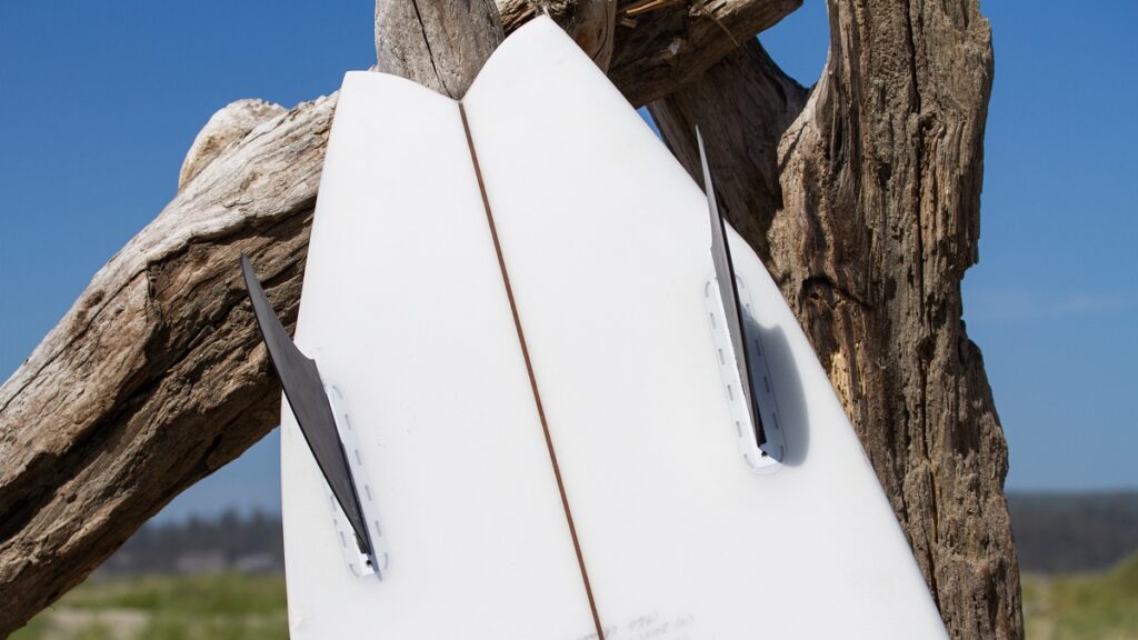 Album Surf Twinsman Surfboard tail shape.