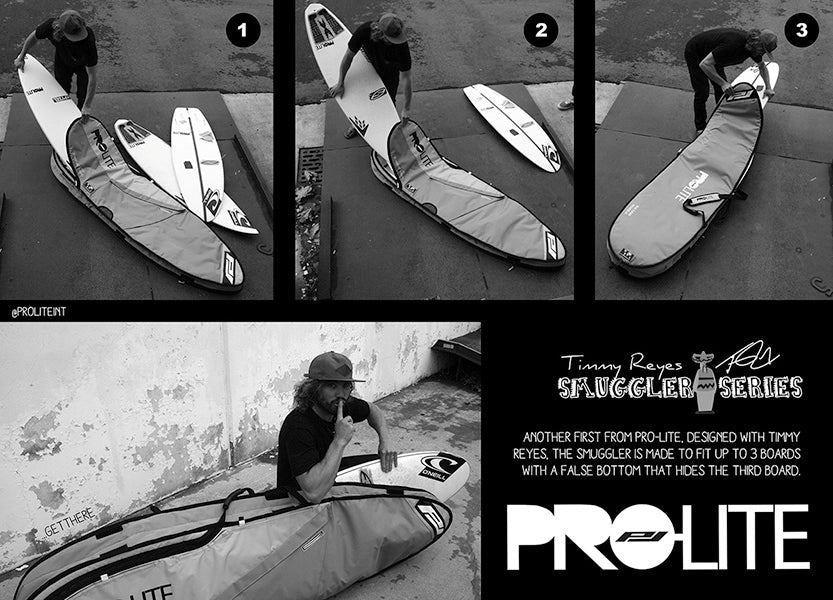 Pro-Lite Smuggler Travel Surfboard Bag Steps To Put A Board In A Bag