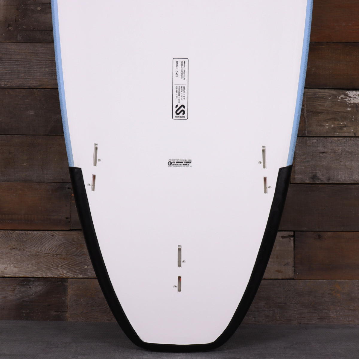 Three Palms Board Co. 3P 8'4 x 23 ½ x 3 ⅞ Softskin Soft Top Surfboard - Blue - Image 3