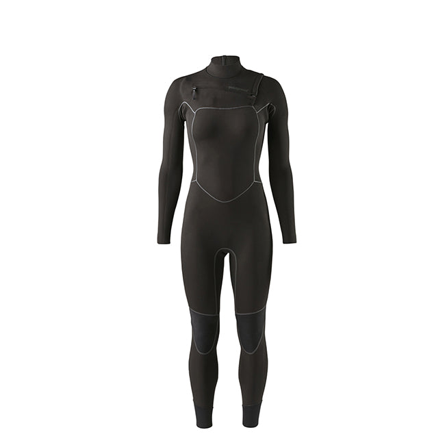 A full women's Patagonia wetsuit.