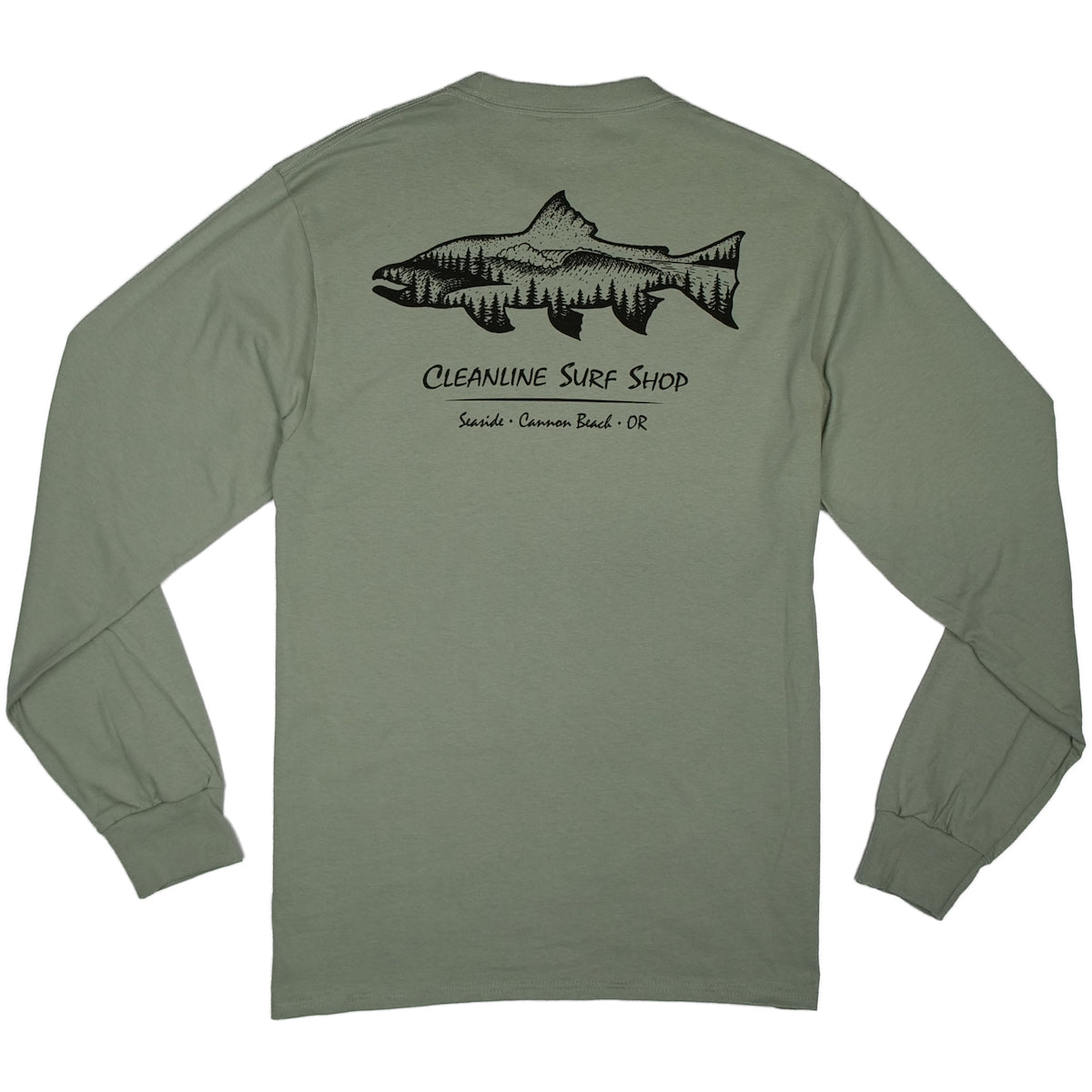 Cleanline Salmon Long Sleeve T-Shirt - Image 11