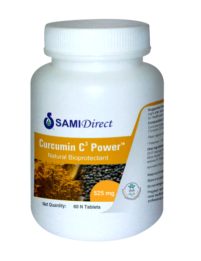 Samidirect Curcumin C3 Power Tablets 525mg 60 Tab Jeevaa Organics