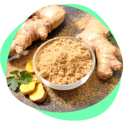 ginger root and ginger powder