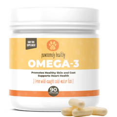 Omega-3 jar with capsules