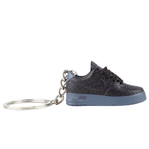 LV AF1 Multi-Color Patchwork Mini Sneaker Keychain