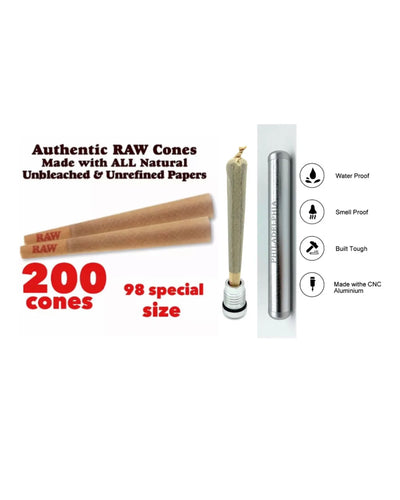 RAW Aluminum Storage Tube for Cones