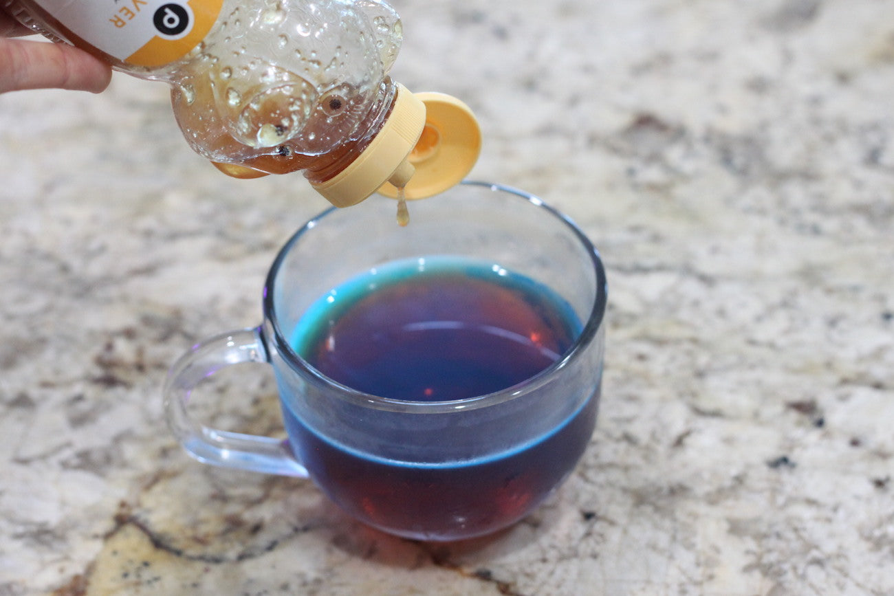 palo azul tea with honey