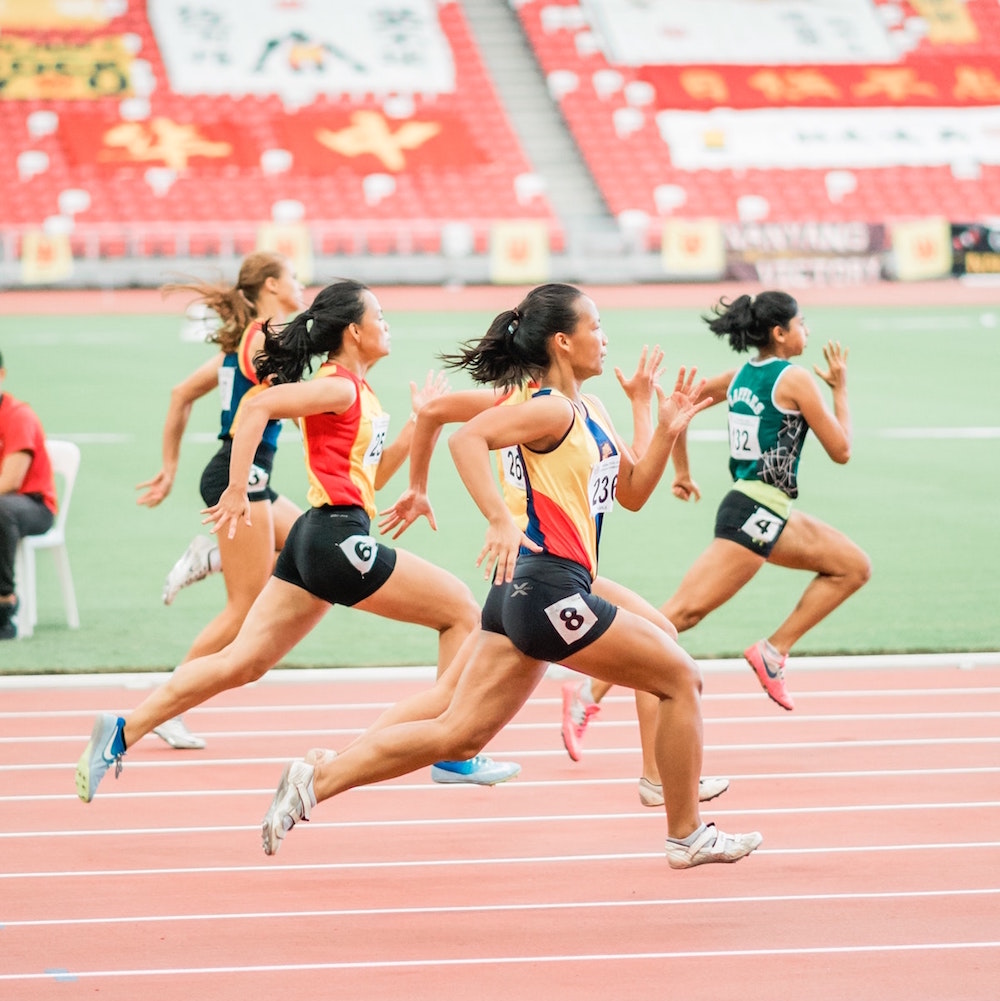 women running