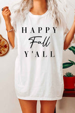 Load image into Gallery viewer, HAPPY FALL YALL GRAPHIC PLUS SIZE TEE / T SHIRT
