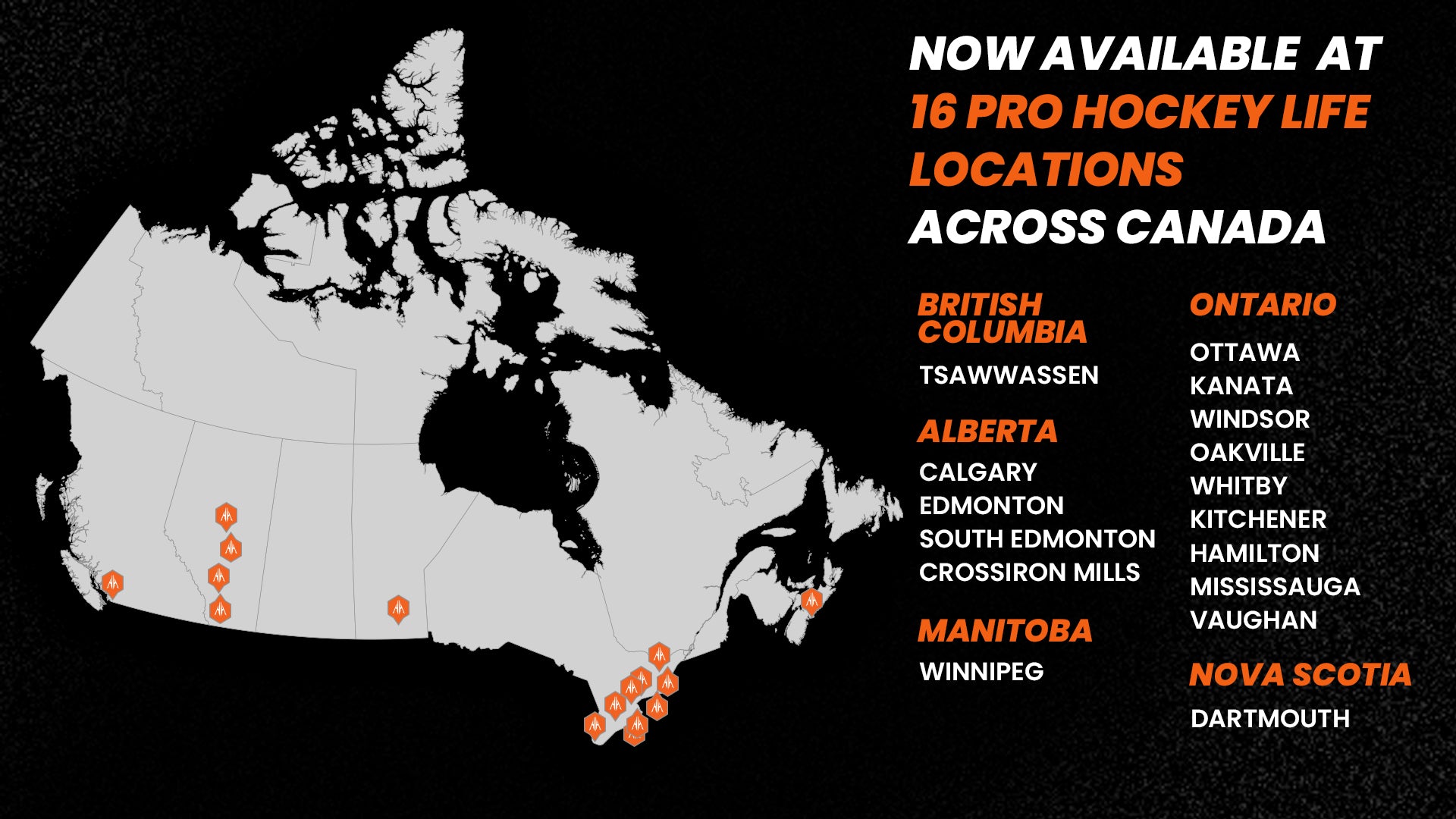 Pro Hockey Life Retail Locations in Canada