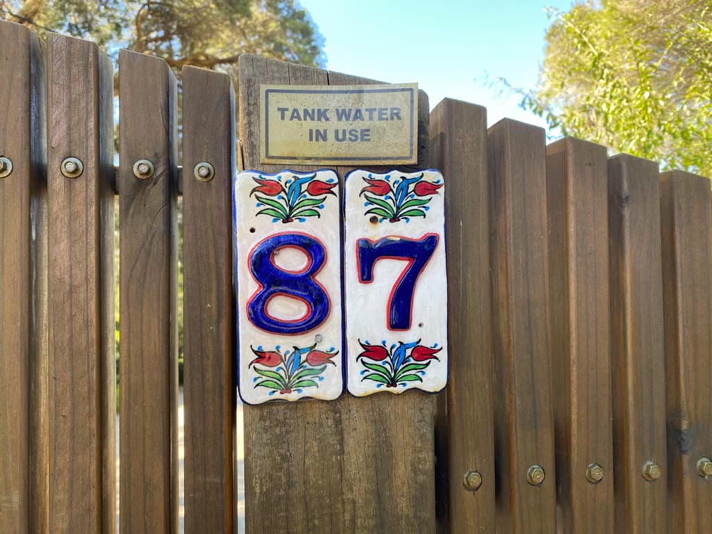 painted house number