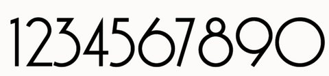 elwood house number font