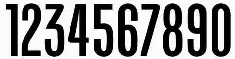 mount eliza house number font