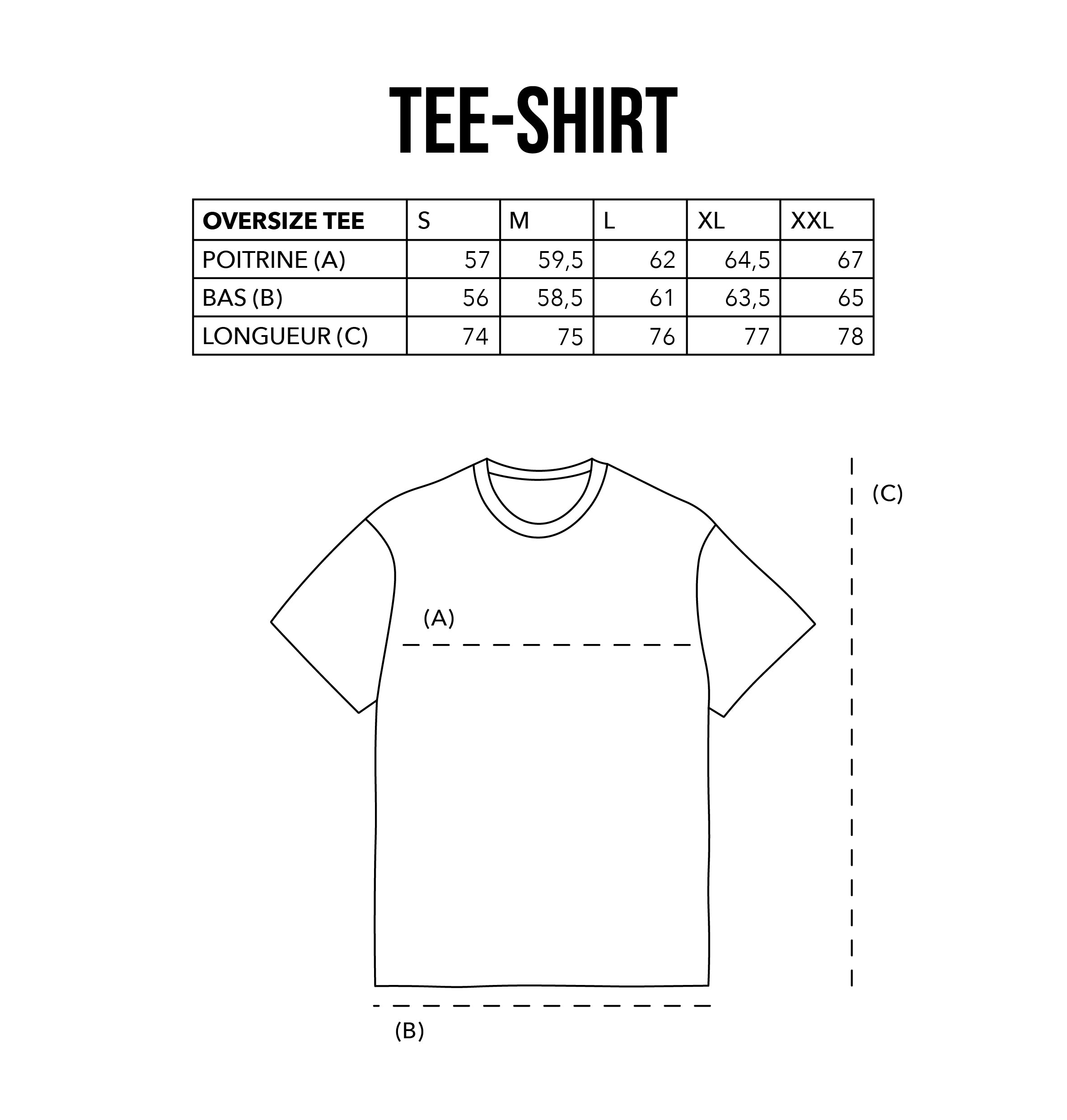 T-shirt coupe oversize