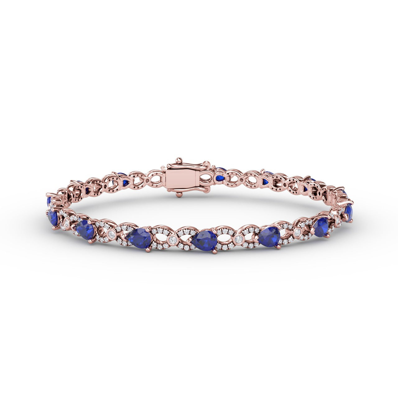 Ombré Pink Sapphire Tennis Bracelet – COLY LOS ANGELES