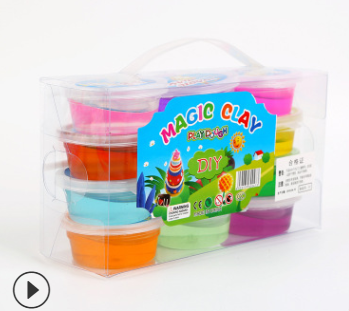 Crystal Magic Clay Slime Set Colour Transparent –