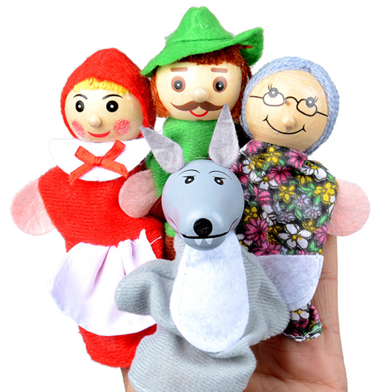 4 Finger Toy Puppets, Fairy Tale Collection - SensoryFun.com