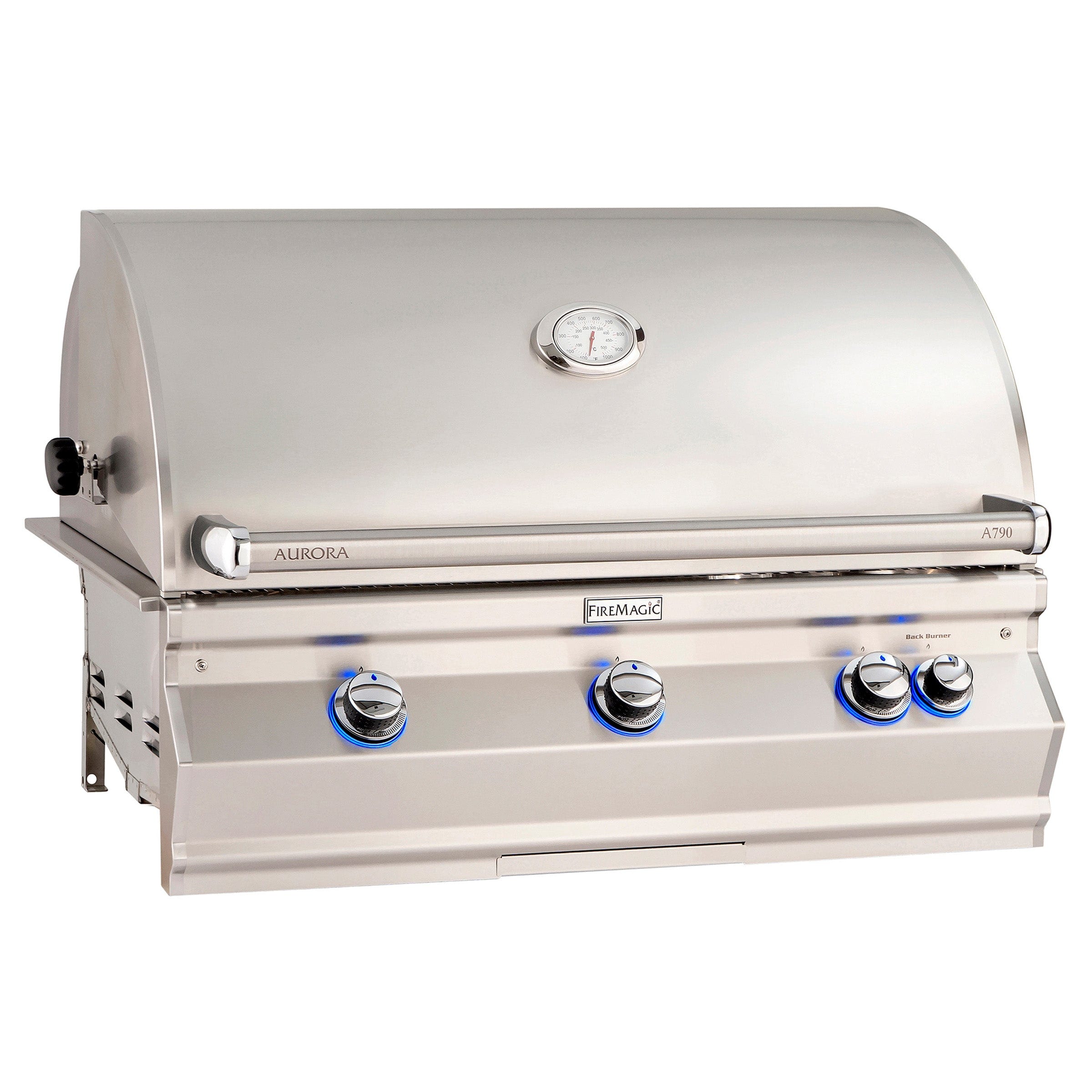 Fire Magic - Aurora A790i 36" Built-In Grill With Analog Thermometer Without Backburner - Natural Gas / Liquid Propane - 90,000 BTU’s