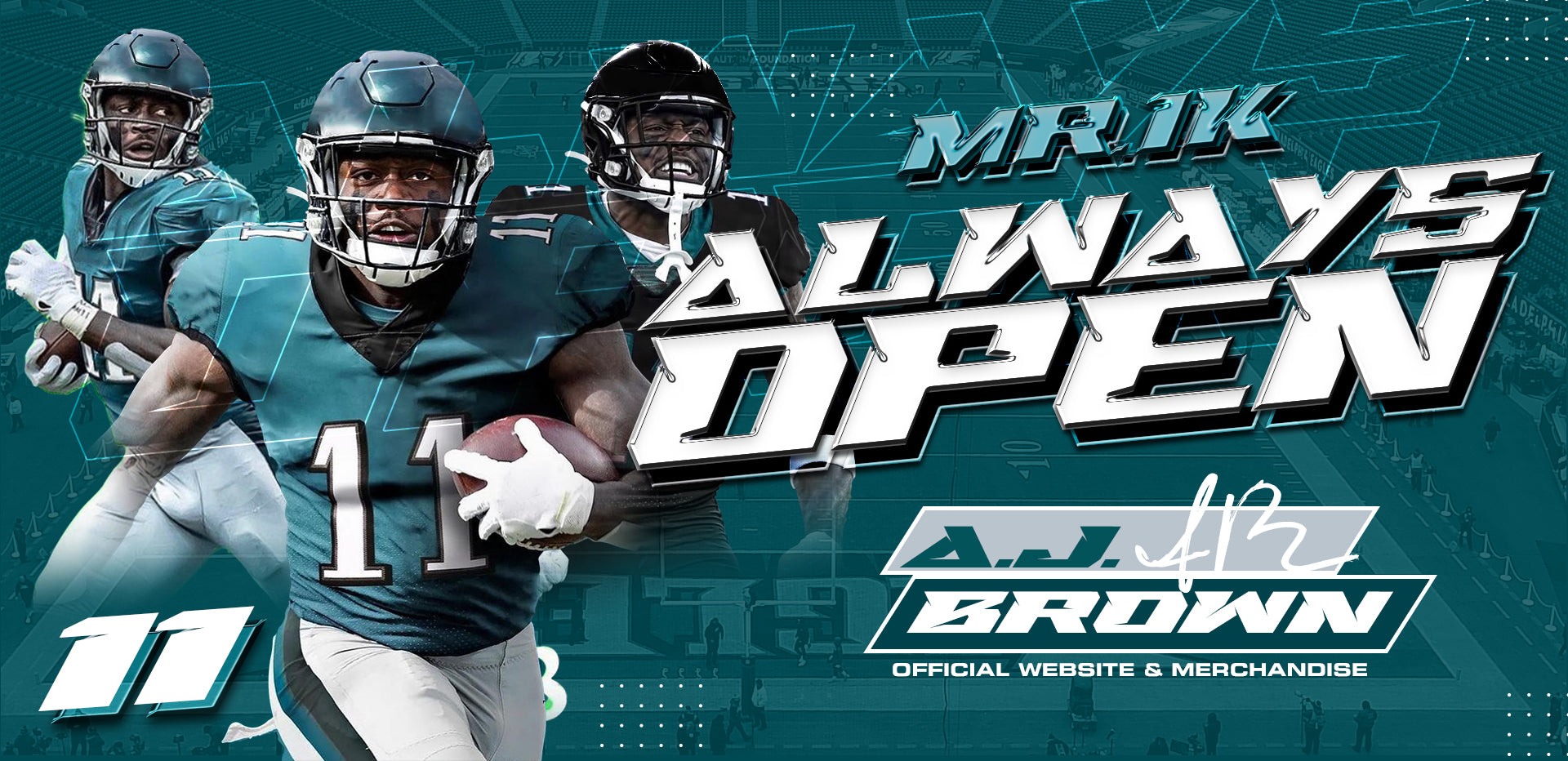 Official Website & Merchandise of A.J. Brown