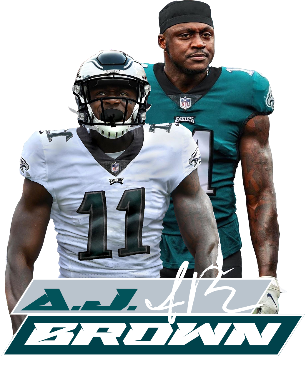 A.J. Brown sets record for most receiving yards in Eagles debut