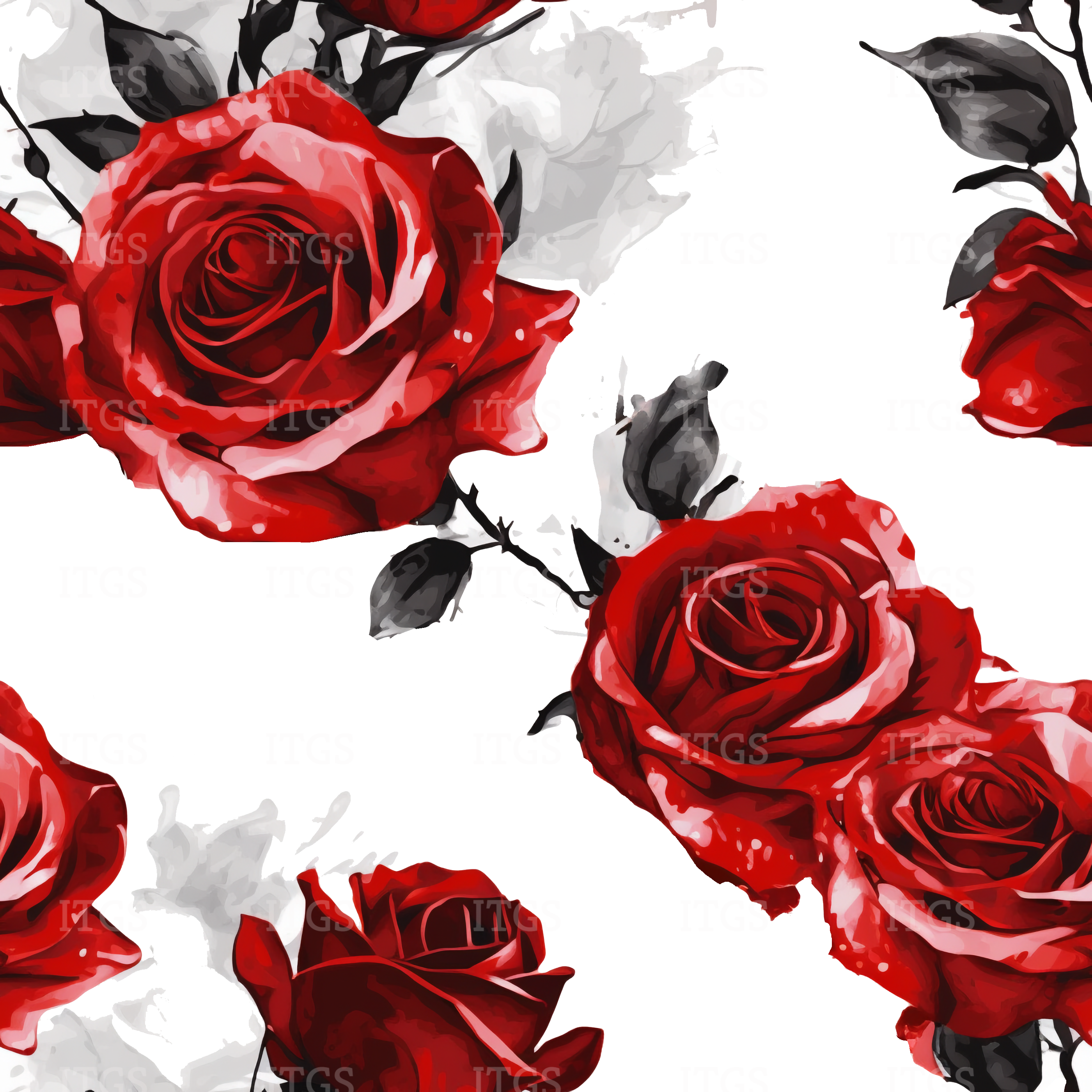 Clear Vinyl Design - Ruby Roses 1