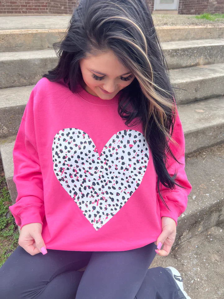 DALMATION Heart Pink Lemonade  T-shirt or Sweatshirt