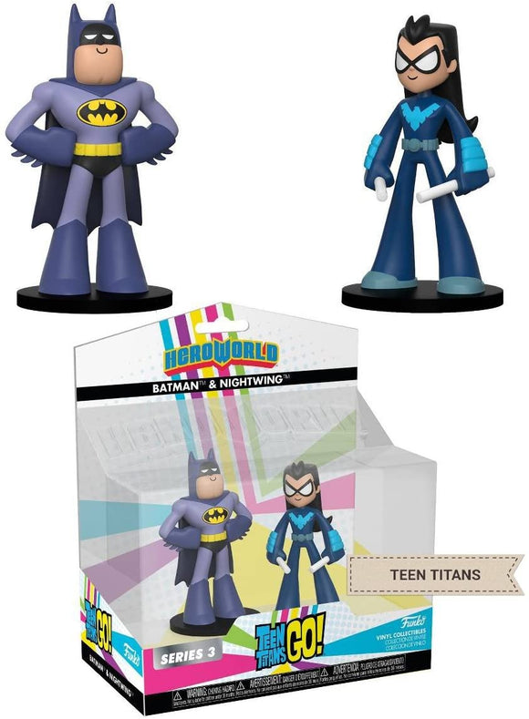 Funko Hero World 2-Pack: Teen Titans Go: Batman & Nightwing (Exc)