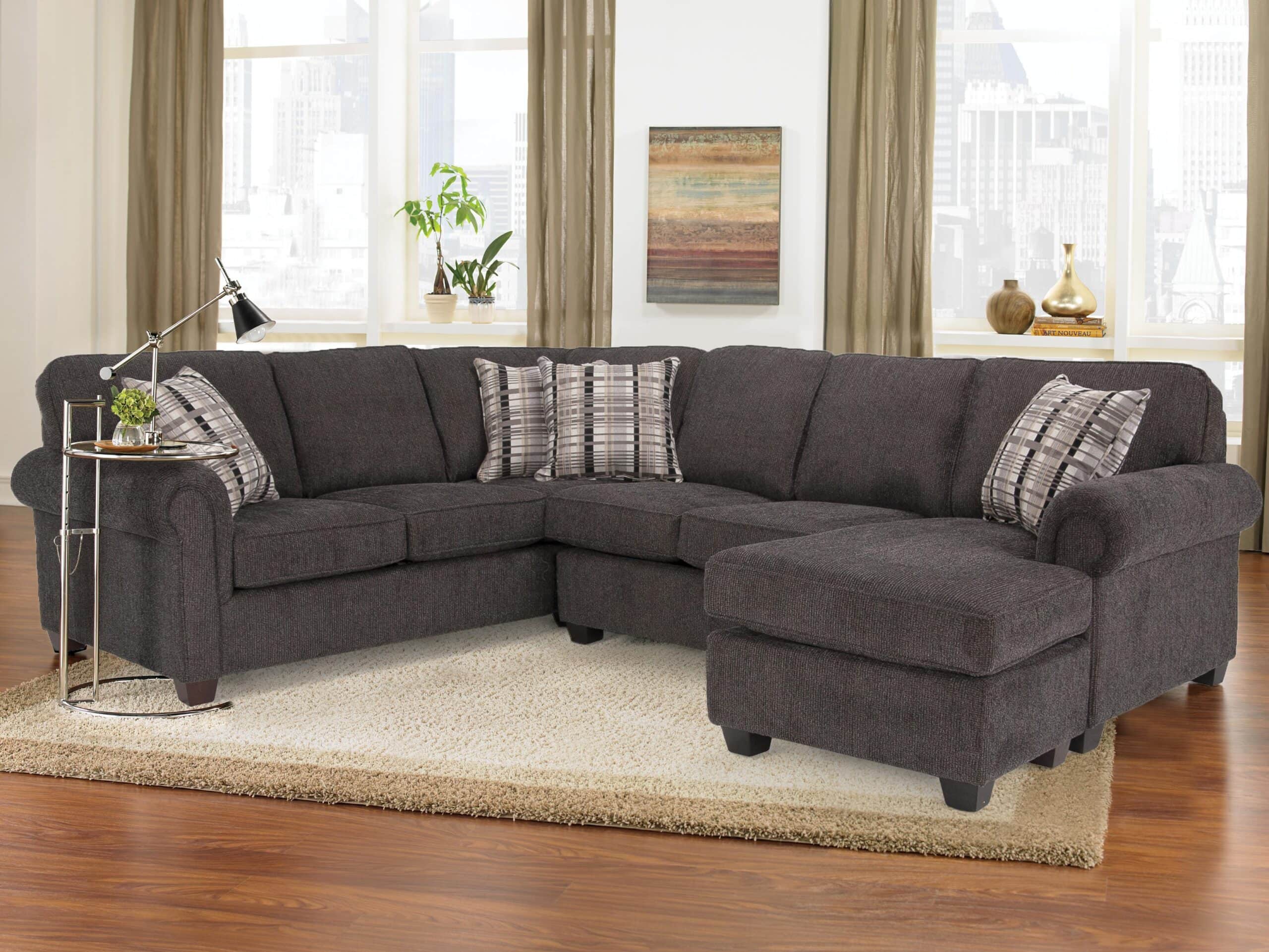 Affordable Furniture Impulse Espresso 2-Piece Sectional Sofa