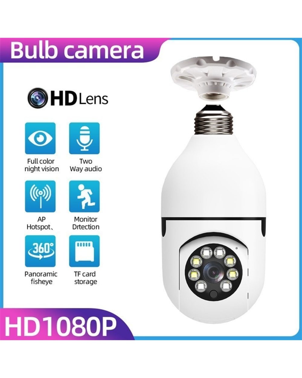 🔥Last Day Promotion🔥-Wireless Wifi Light Bulb Camera Security Camera - PILO ECOMMERCE PTE product image