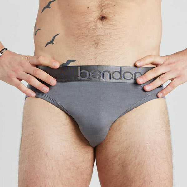  Wildmant Big Boy Pouch Cotton Brief Gray and Blue Small :  Clothing, Shoes & Jewelry