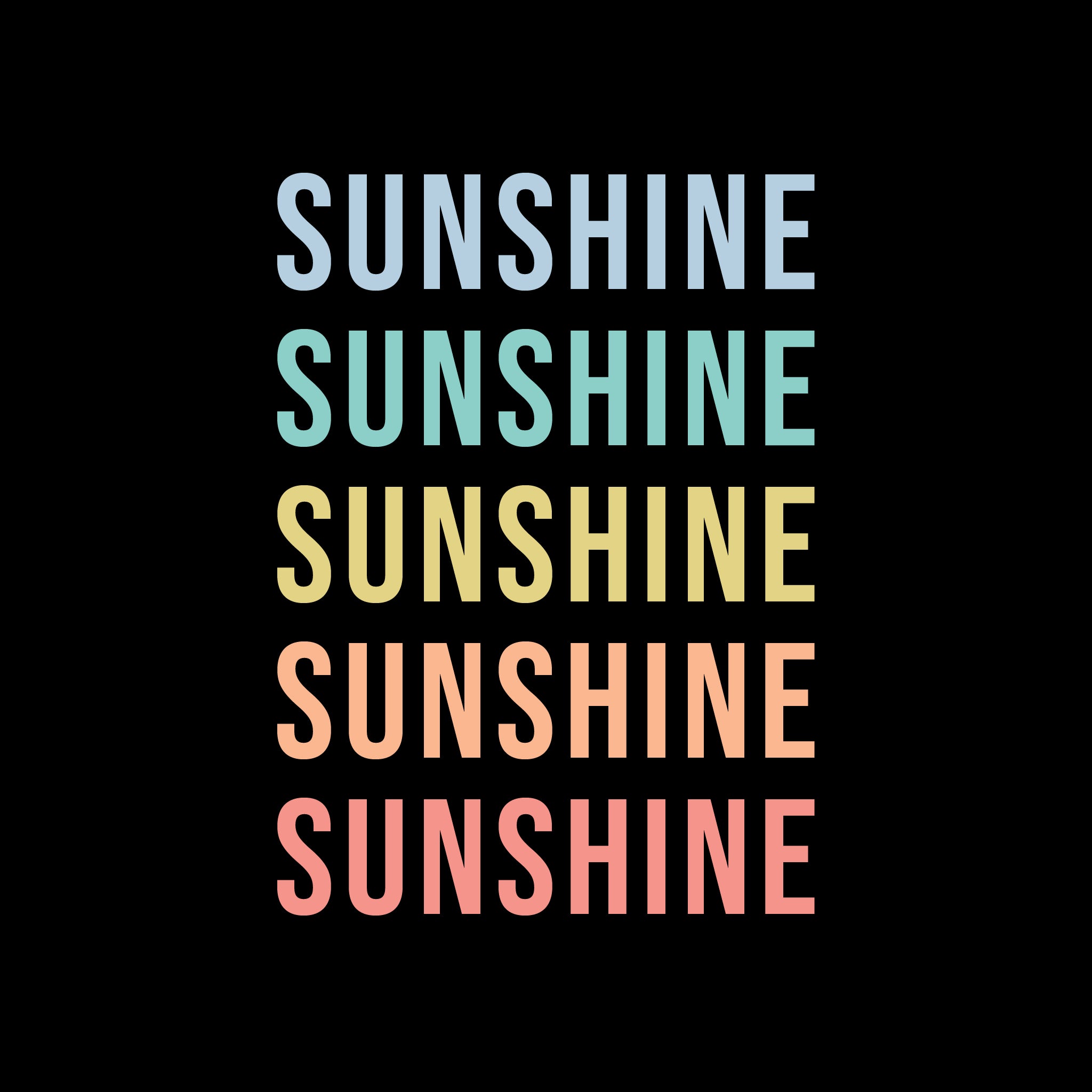 Instee Sunshine T-shirt Unisex 100% Cotton