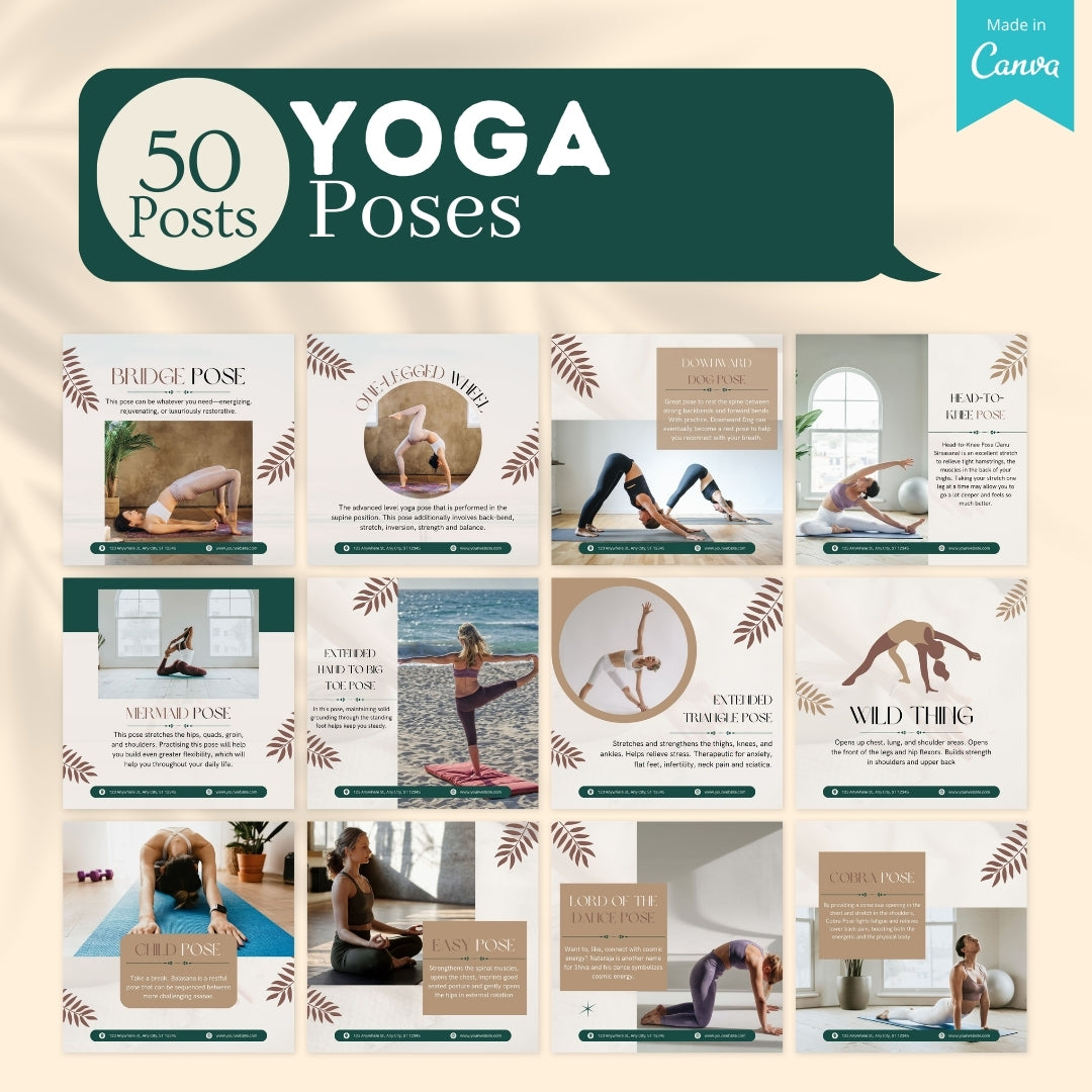 Yoga Bundle - Social Media Templates –