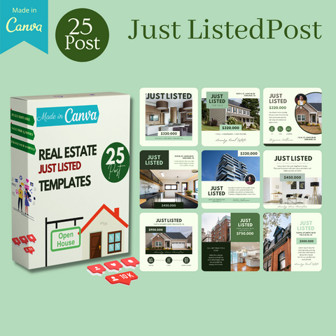 350 Real Estate - Canva Editable Templates