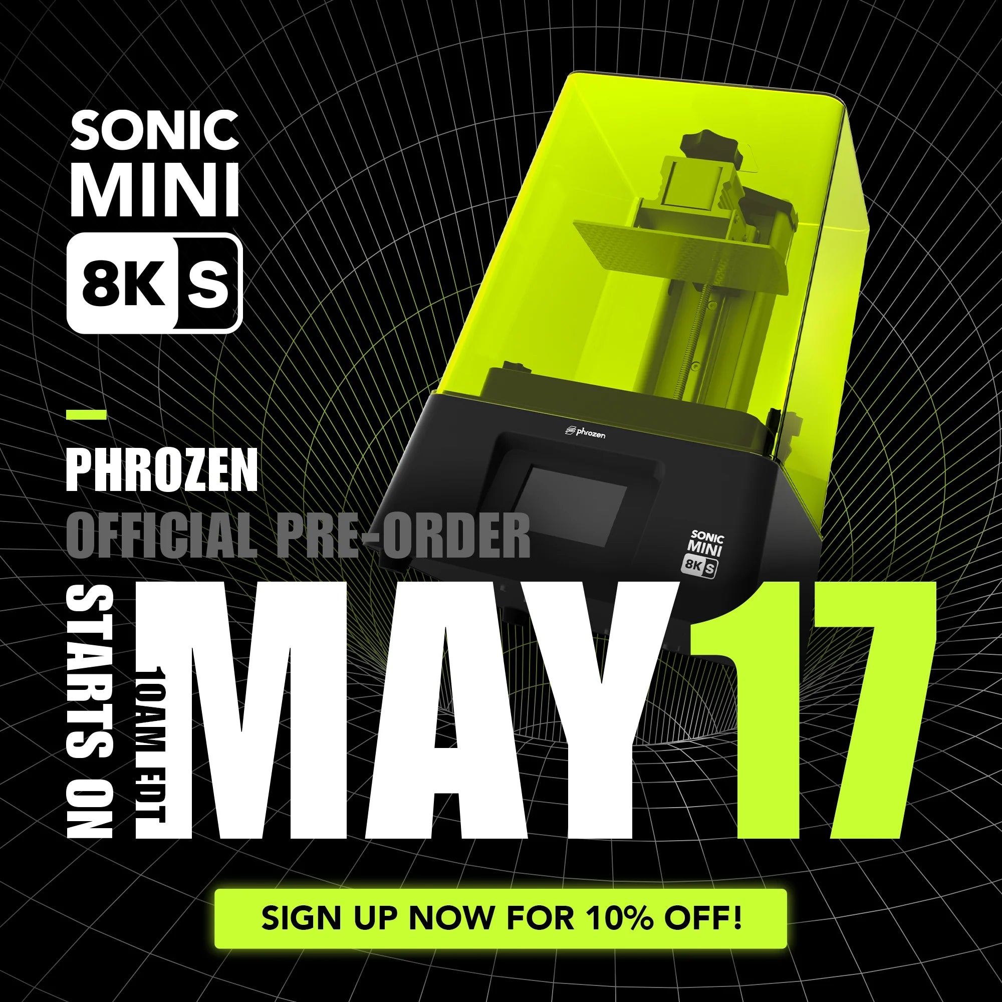 Sonic Mini 8K S 預購將於 5 月 17 日開始