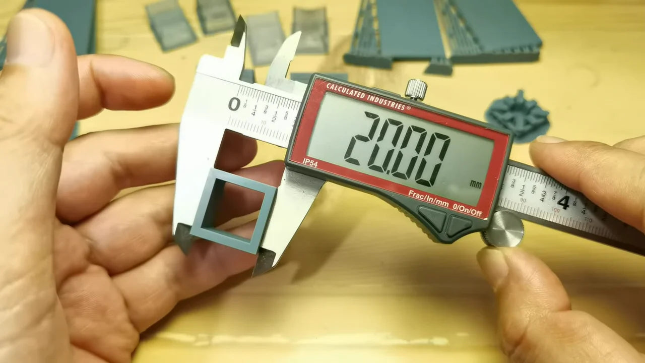 Sonic Mini 8K S 列印的模型尺寸精度測試