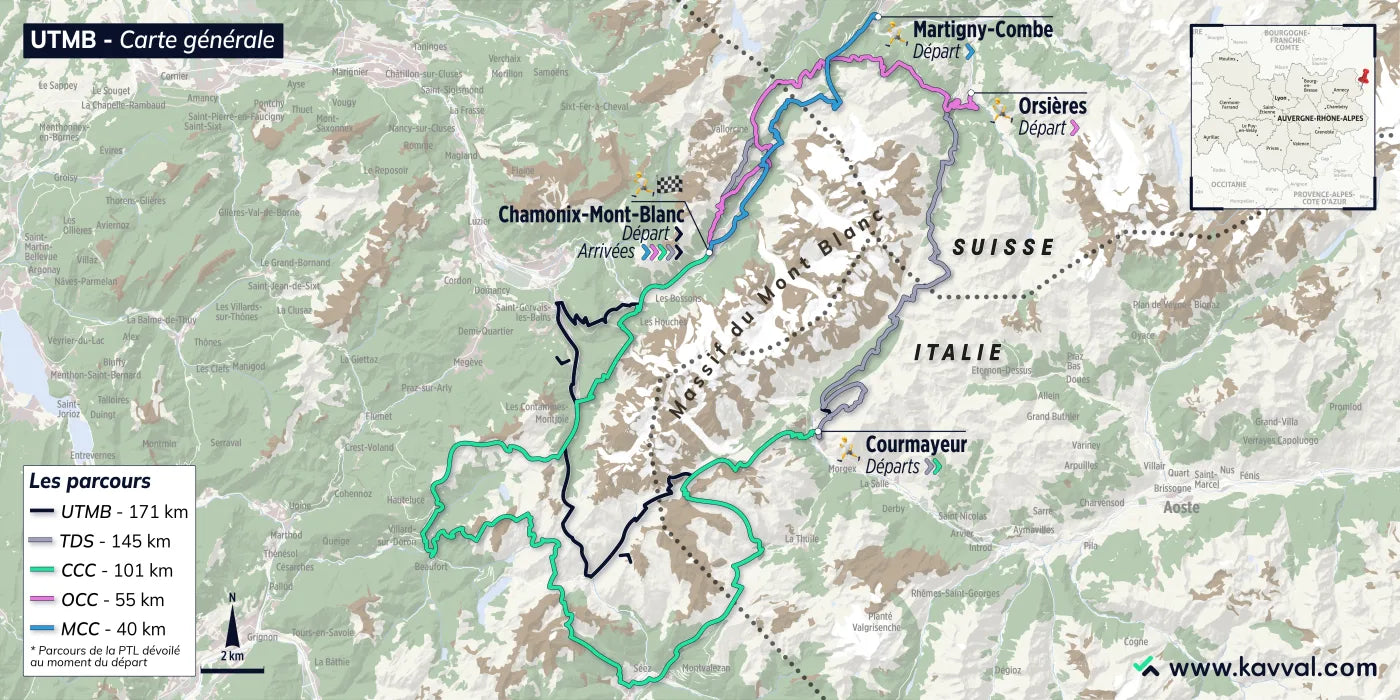 Carte générale UTMB®