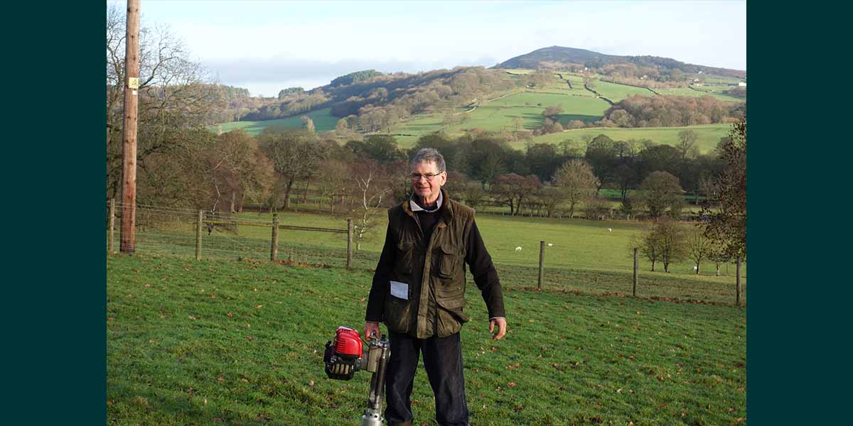 Matt in the fields in the Yorkshire Dales