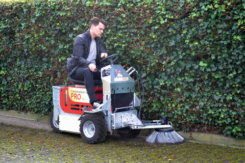 CM2 Pro clearing moss and weeds