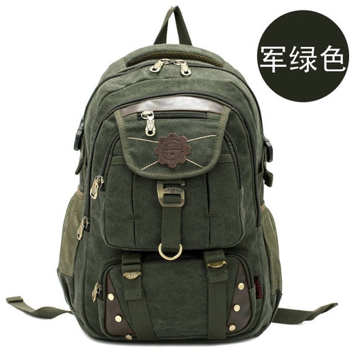Men's Large Canvas Travel Backpack - High Quality Material — More than a  backpack