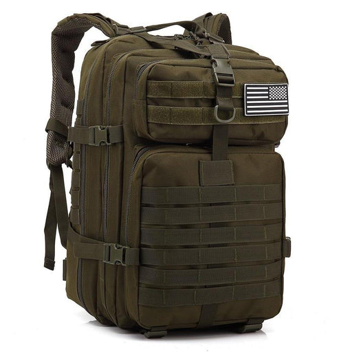 Military Tactical Canvas Backpack Rucksack 35L —